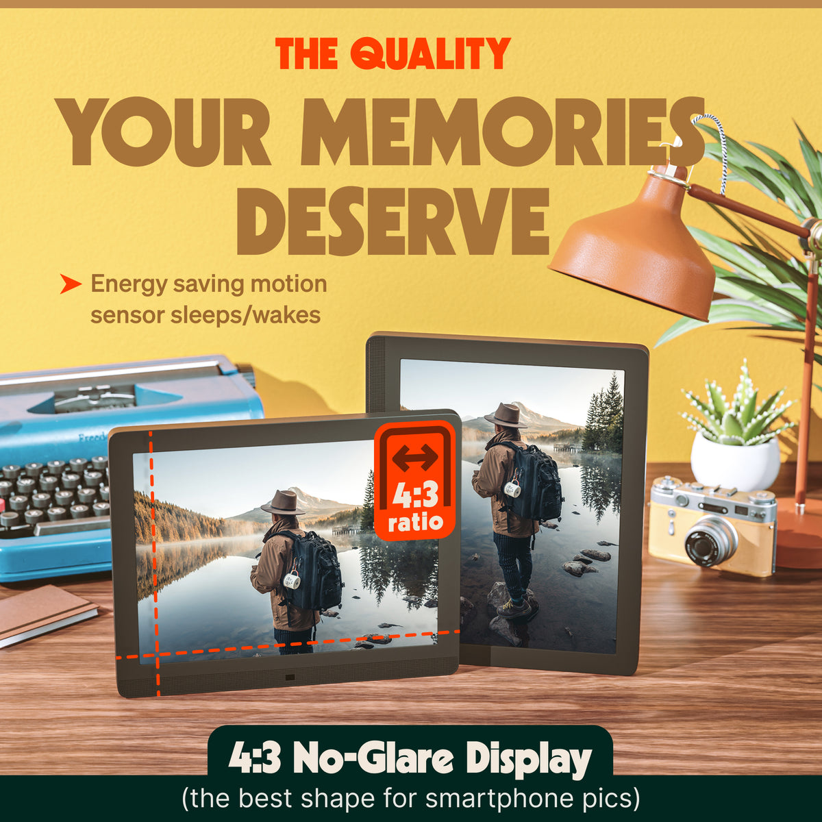 Premium 15” WiFi & Cloud Digital Photo Frame PixStar