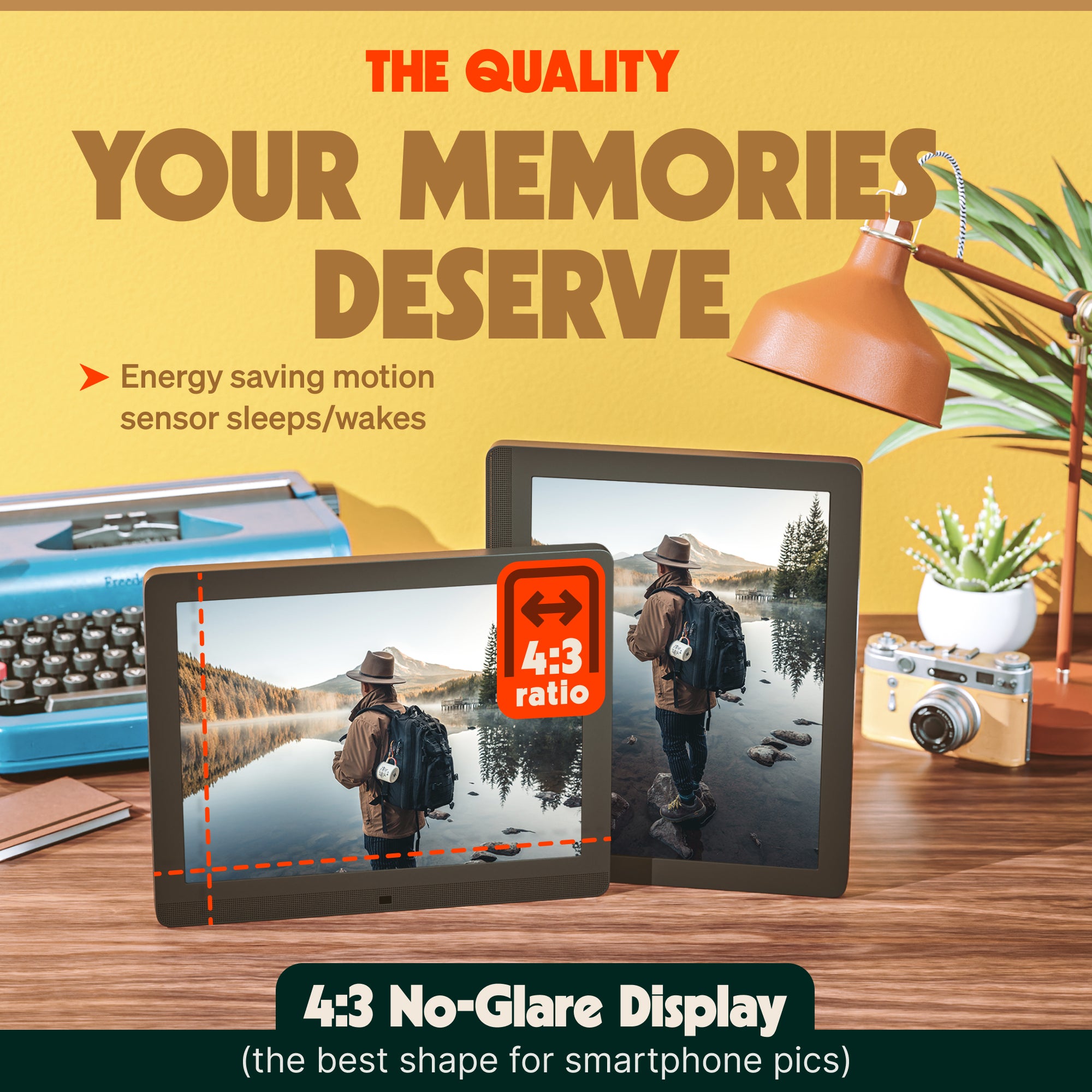 Premium 15” WiFi & Cloud Digital Photo Frame PixStar